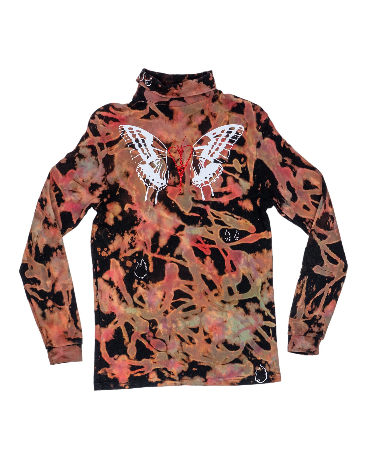 Butterfly Bleach Burner Turtleneck